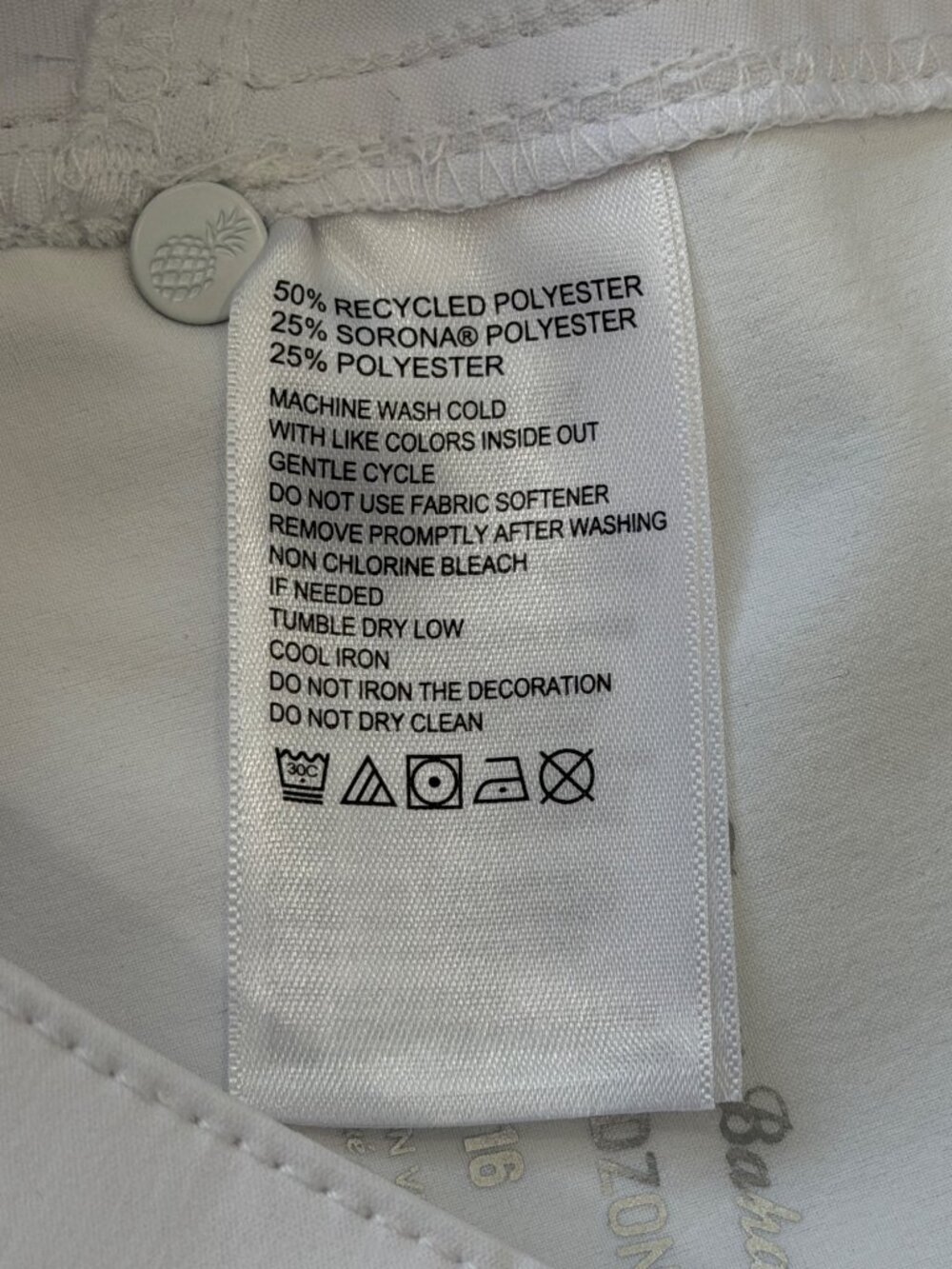 Tommy Bahama Womens Size 16 Island Zone Kira Cay White Stretch Ankle Pants NEW - Picture 9 of 9
